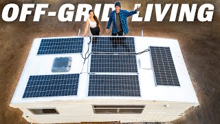 WE HAVE POWER ⚡️ installing our 1200 watt solar system [upl. by Eceela]