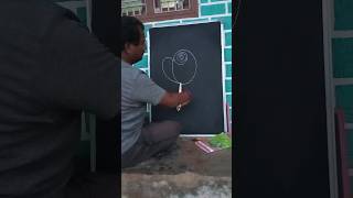 how to draw flower 🌺🌻🌹🌷 with number 9 for beginners shorts art [upl. by Brieta249]