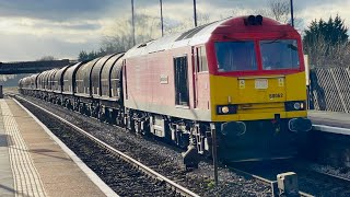 DB 60062 At Hatfield amp Stainforth From Wolverhampton Steel Term To Immingham Sorting Sidings [upl. by Yanttirb]