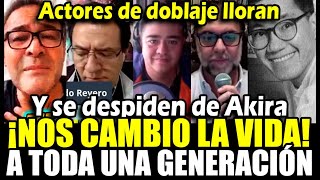 Actores de doblaje de Dragonball Lloran y se despiden de Akira Toriyama con sentidos videos [upl. by Yenterb]