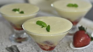 sabayon aux fraises sans alcool dessert de Saint valentin par Soulef [upl. by Cochran]