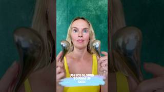 Use Ice Globes To Firm Up Your Skin faceexercises [upl. by Bysshe785]