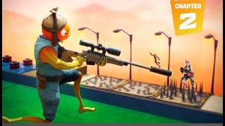 FORTNITE SNIPR VS RUNNER  SUBWAY Creative Map Code388346987806gameplay chapter 2 [upl. by Aitnecserc433]