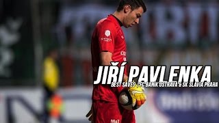 Jiří PavlenkaBest SavesBaník Ostrava amp Slavia Praha [upl. by Yralam]