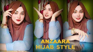 Hijab tutorial  Anzaar hijab style most requested EverydayLifestyleByTania [upl. by Alyled423]