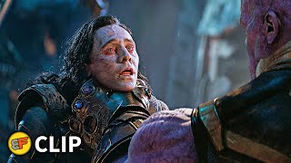 Lokis Death  Thanos Kills Loki Scene  Avengers Infinity War 2018 IMAX Movie Clip HD 4K [upl. by Ajan]