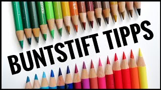 12 GENIALE TIPPS für das Malen mit Buntstift  für Anfänger  12 amazing colored pencil hacks [upl. by Gilmour]