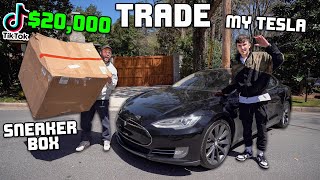 I Bought A Tesla and Traded It For A 20000 Mystery Box [upl. by Tower]