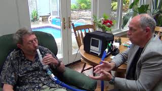 Interview with David ALS and 24hour non invasive ventilation [upl. by Ilaire]