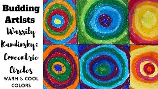 How to use warm and cool colors to recreate “concentric circles” like Wassily Kandinsky [upl. by Bern332]