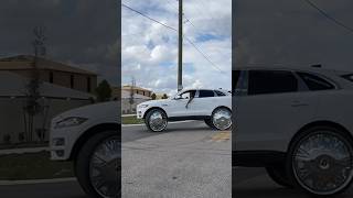 Jaguar FPace On 32’s Floaters Full UTurn [upl. by Yrokcaz]