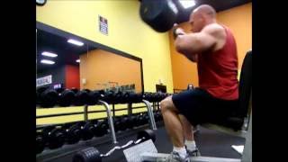 Cambered Bar Curl and Seated Triceps Extension [upl. by Htiffirg]