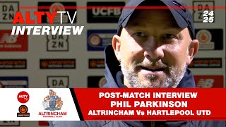 Altrincham Vs Hartlepool United  PostMatch Interview  Phil Parkinson  23 October 2024 [upl. by Hamo]