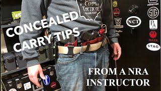 Concealed Carry Tips  From a NRA Instructor [upl. by Eberta739]