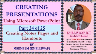 How to Create Notes Pages and Handouts in Microsoft PowerPoint Presentation [upl. by Onil]