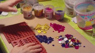 Diy  Mosaike selber machen  Variante 1  aus Schmelzgranulat [upl. by Merrel959]