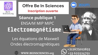 Séance 1 Électromagnétisme  équations de Maxwell amp propagation des ondes OEM ENSA FST FS [upl. by Enaywd]