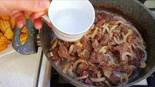 Три Ингридиента и Обалденная Вкуснотища Картошка с мясом по Ташкентски Маззали Таом  😋😋😋😋 [upl. by Nuahsal641]