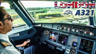 ATHENS to LONDON HEATHROW in 5mins Cockpit AIRBUS A321 [upl. by Park255]