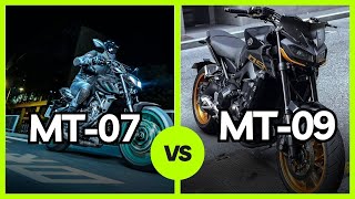 Yamaha MT 07 VS MT 09​  Who Won 🏍️ [upl. by Enyar107]