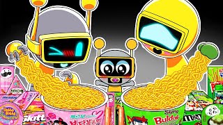 Convenience Store Food Mukbang With Sprunki Family  Funbot Vs Gold  Incredibox Sprunki Animation [upl. by Tergram851]