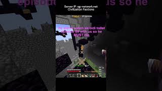 We Raid TheMisterEpic For Skibidi factions minecraft minecraftbedrock ognetwork sigmarule [upl. by Euqinomod]