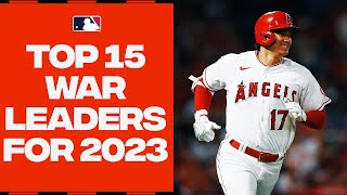 Top 15 projected WAR leaders for 2023 Feat Shohei Ohtani Aaron Judge and MORE [upl. by Serle]