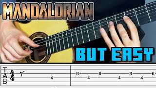 Mandalorian Main Theme  EASY Guitar Cover TABS [upl. by Suirtemed]