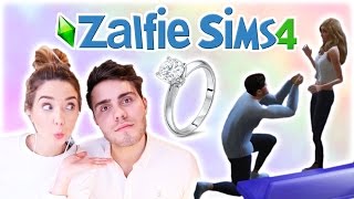 Zalfie Marriage Proposal  Zalfie Sims Edition 14 [upl. by Atsirtal]