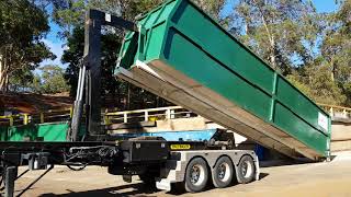 G30 Palfinger trailer mounted Hookloader  Australia [upl. by Stephani]