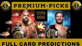 UFC 309 full card predictions [upl. by Artema774]