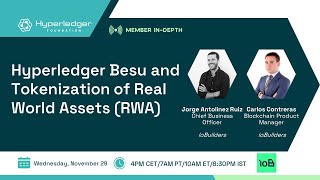 Hyperledger Indepth with ioBuilders Hyperledger Besu and Tokenization of Real World Assets RWA [upl. by Mikal]