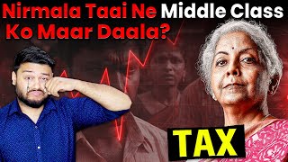 INDIA BARBAAD Stock Market Investors in India Are Sad After 2024 Financial Budget Increased TAX [upl. by Adamis]