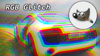 Erstaunlichen RGBGlitchEffekt erstellen GIMP Tutorial Deutsch [upl. by Soirtemed154]