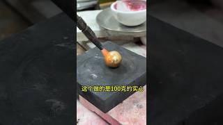 GoldSmithImmersively handforging a 100g gold sphere jewelry goldaccessories gold goldsmith [upl. by Rabkin723]