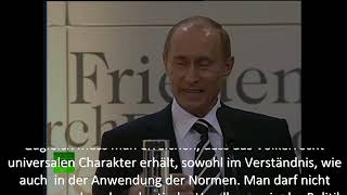 Wladimir Putin  Rede auf Münchner Sicherheitskonferenz 2007 Russisch mit deutschen Untertiteln [upl. by Noid582]