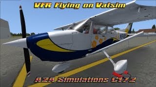 FSX A2A Simulations C172R on Vatsim [upl. by Annairb]