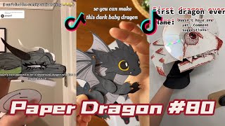 Dragon Puppet Crafts  Paper Dragon TikTok Compilation 80 [upl. by Nnyletak350]