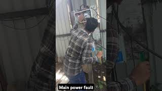 electrical work  63AmR MCB fault 4 pole MCB connectionMCB 1 pole fault 25 square mm cabl [upl. by Samy792]