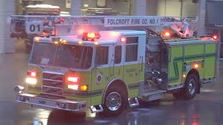 Folcroft Fire Company Telesqurt 1 Responding [upl. by Innej]