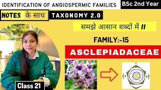 Asclepiadaceae Family 🏵️  Floral diagram and formulas  Taxonomy  Economic importance [upl. by Jael]