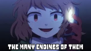 Storyshift Chara many Endings Teach Tale Undertale animation Canon vs Fandom [upl. by Zilevi]