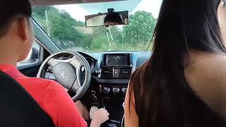 POV Toyota Vios 2014 Manual Transmission  Uphill and Downhill Driving  Mabini Batangas [upl. by Nanreit]