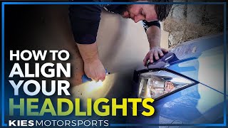 How to AIM ADJUST and ALIGN any Headlights F30 BMW Subaru Honda Toyota [upl. by Ofori834]