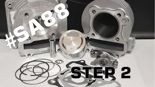 139qmb big bore kit instructions  SA88  Step 2 Installation [upl. by Nonnac174]