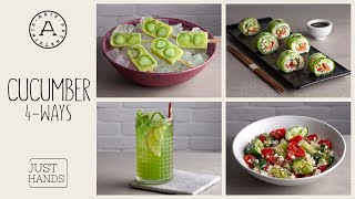 4 Recipes With Cucumber  Akis Petretzikis [upl. by Kinch467]