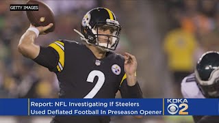 Report NFL Investigating If Steelers Used Deflated Football In Win Over Eagles [upl. by Roper]