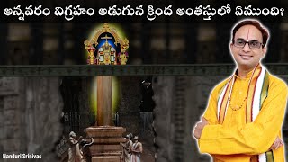 అన్నవరం విగ్రహం క్రింద ఏముంది  Annavaram temple internals  Nanduri Srinivas [upl. by Marwin240]