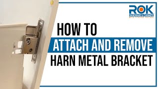 How to Attach amp Remove Harn Bracket to Metal Cabinet Drawers [upl. by Aniretac]