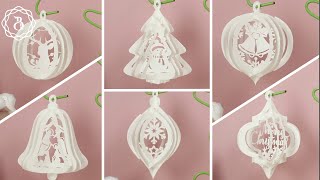 How to make Christmas Arabesque OrnamentPop Up Mini [upl. by Norrabal364]